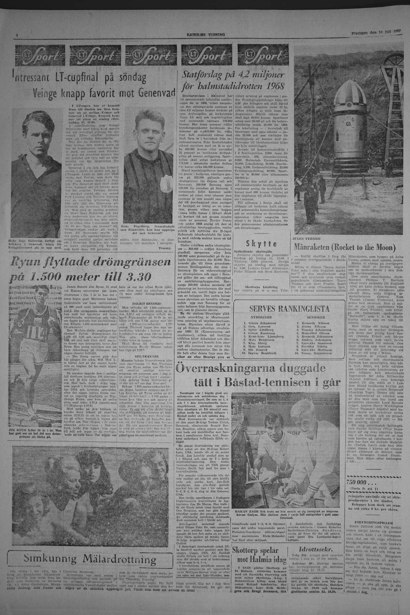 Laholms Tidning Fredag 14 juli 1967, sida 6