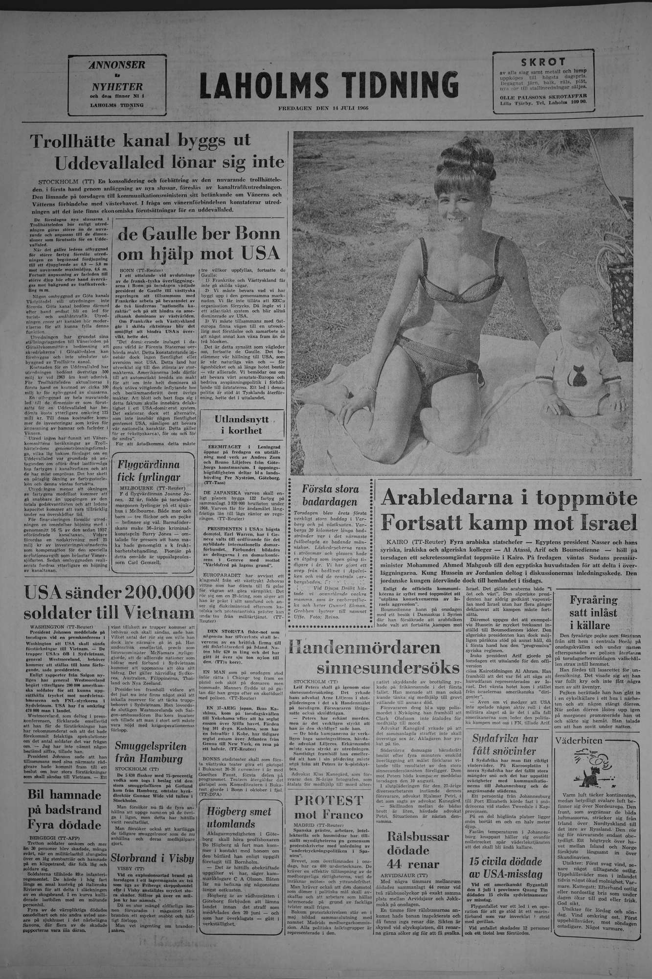 Laholms Tidning Fredag 14 juli 1967, sida 8