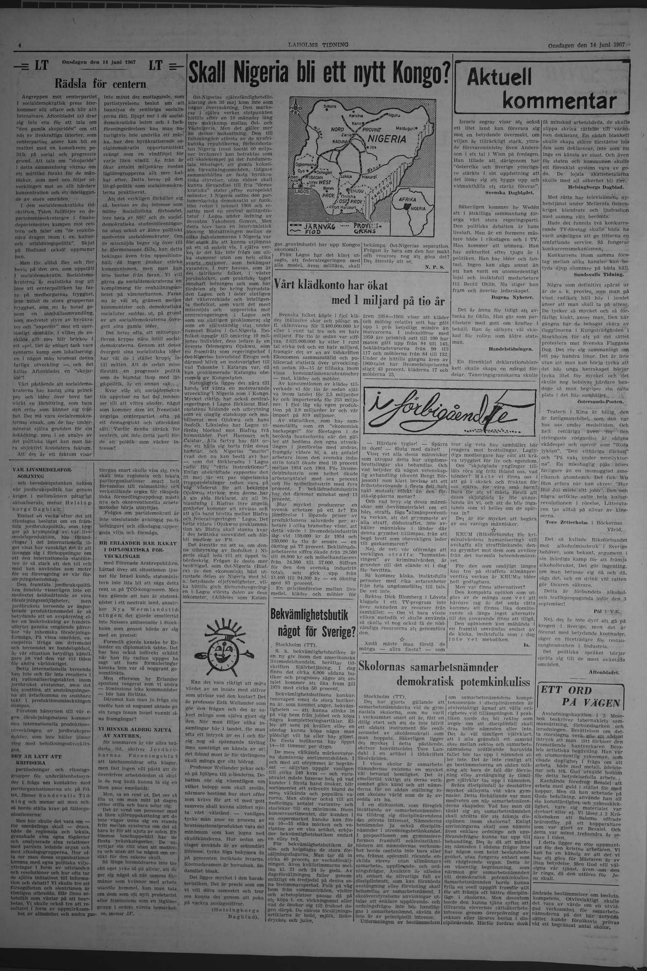 Laholms Tidning Onsdag 14 juni 1967, sida 4