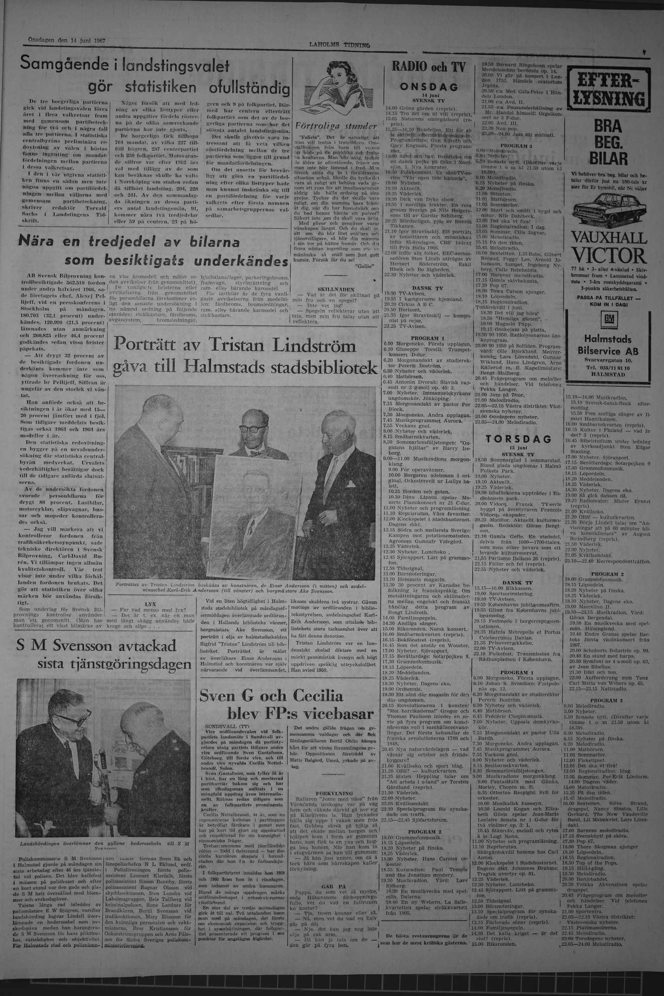 Laholms Tidning Onsdag 14 juni 1967, sida 7