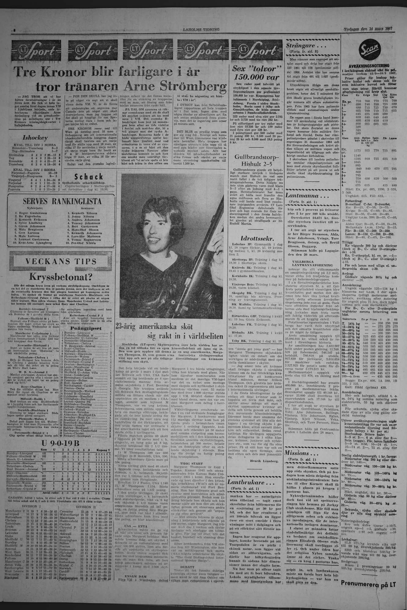 Laholms Tidning Tisdag 14 mars 1967, sida 6