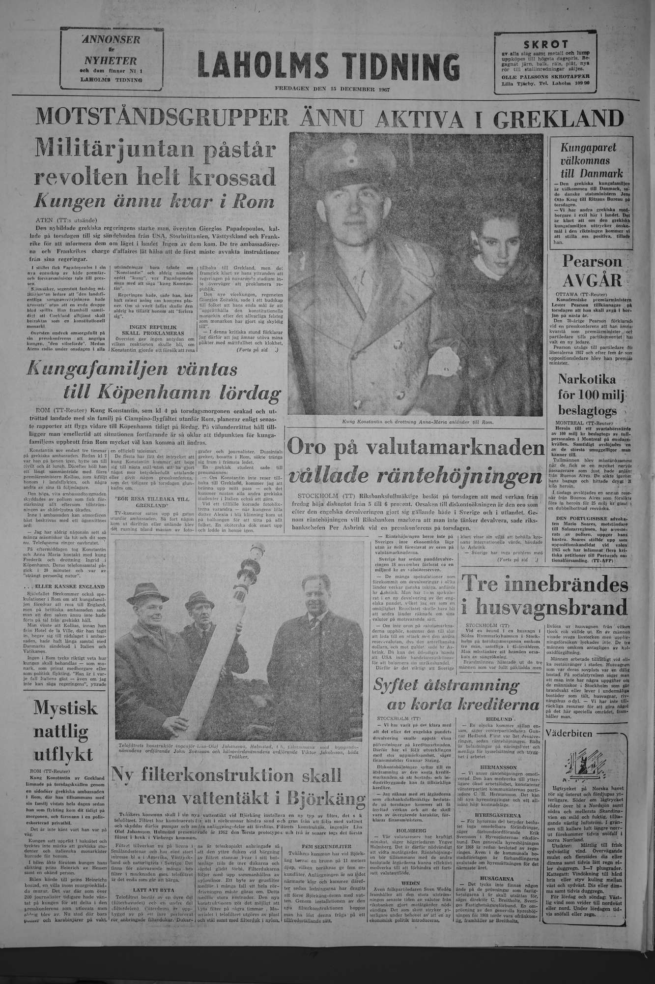 Laholms Tidning Fredag 15 december 1967, sida 8