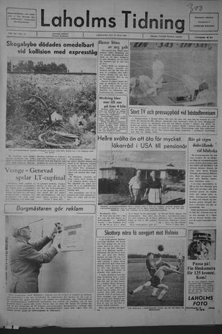 Förstasidan, Lördag 15 juli 1967