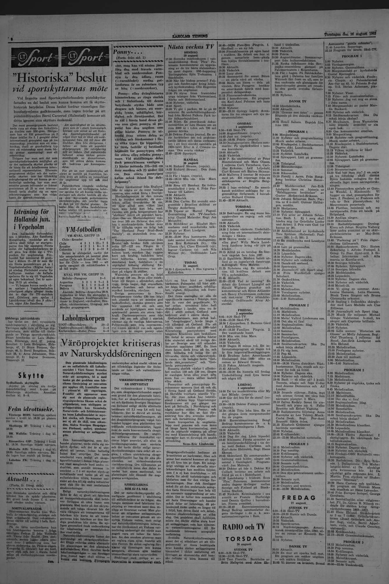 Laholms Tidning Torsdag 26 augusti 1965, sida 6