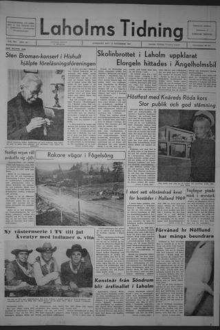 Förstasidan, Onsdag 15 november 1967