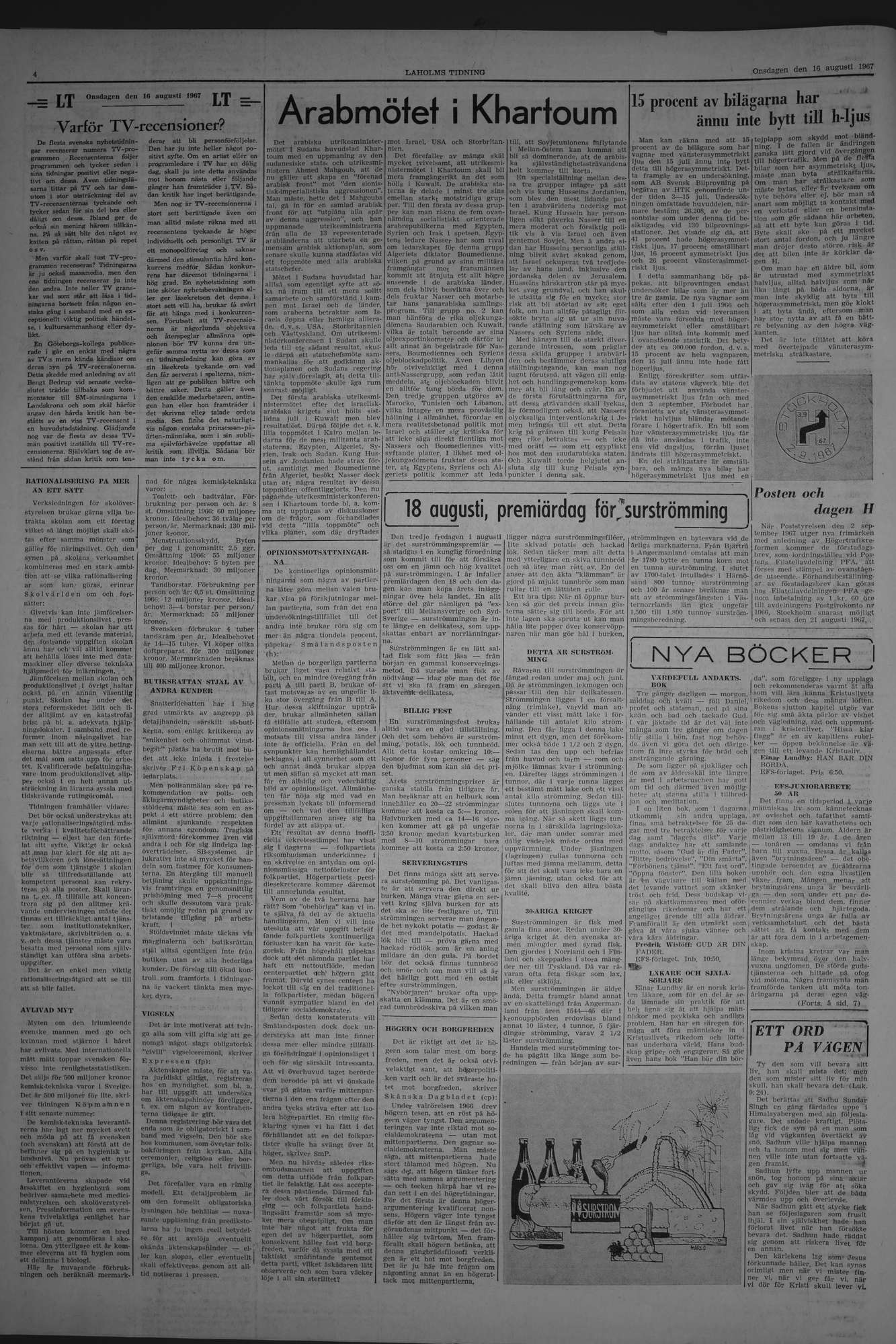 Laholms Tidning Onsdag 16 augusti 1967, sida 4