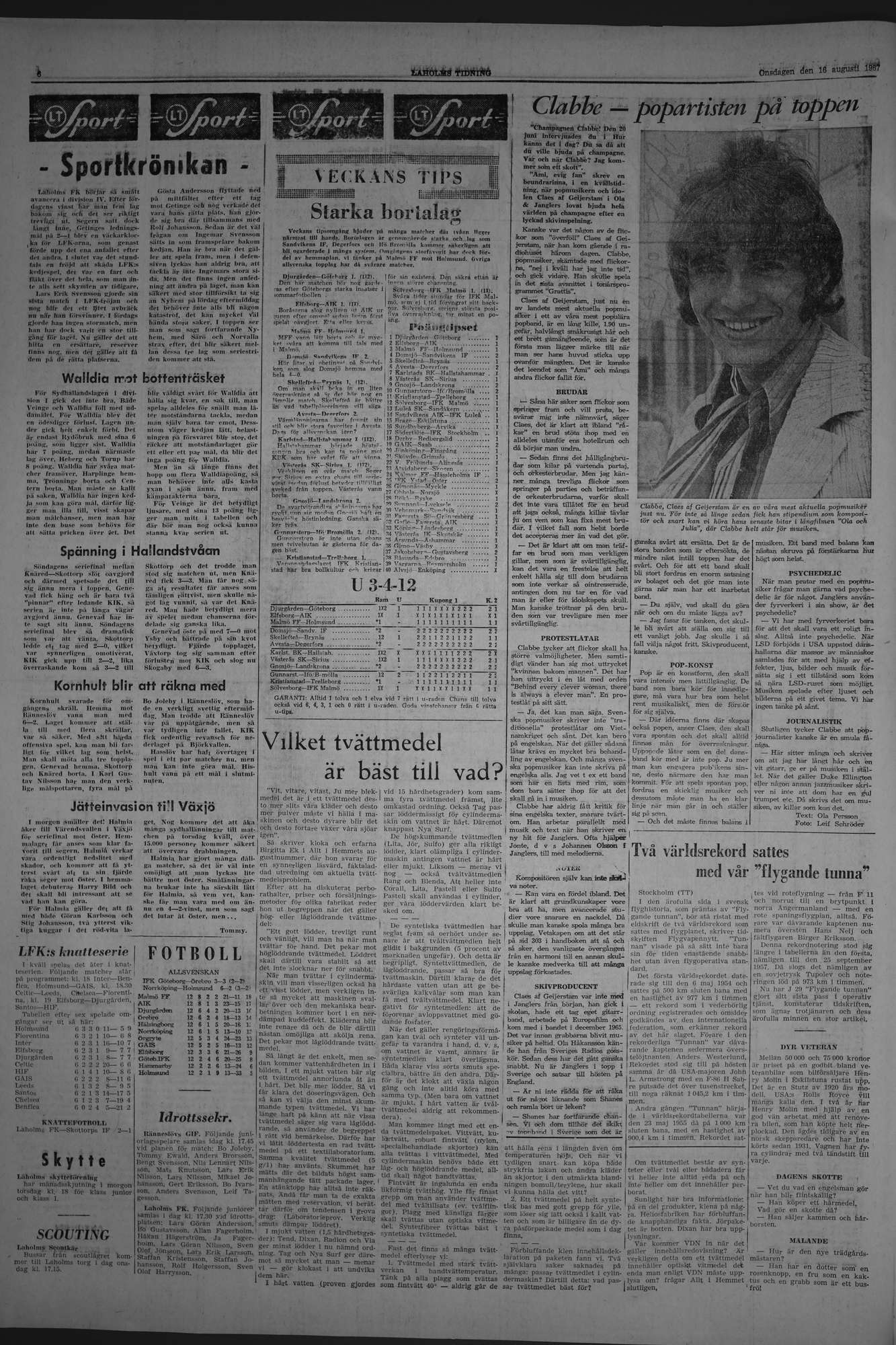Laholms Tidning Onsdag 16 augusti 1967, sida 6