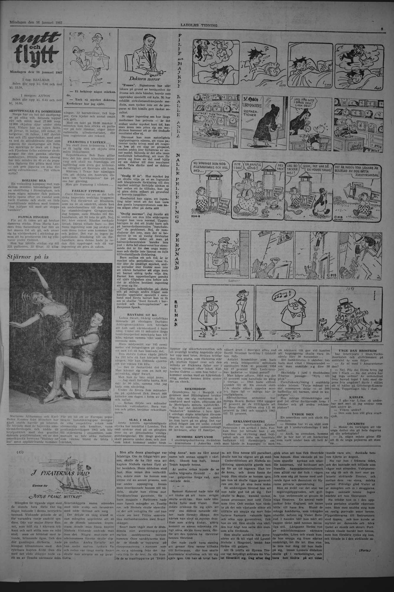 Laholms Tidning Måndag 16 januari 1967, sida 5
