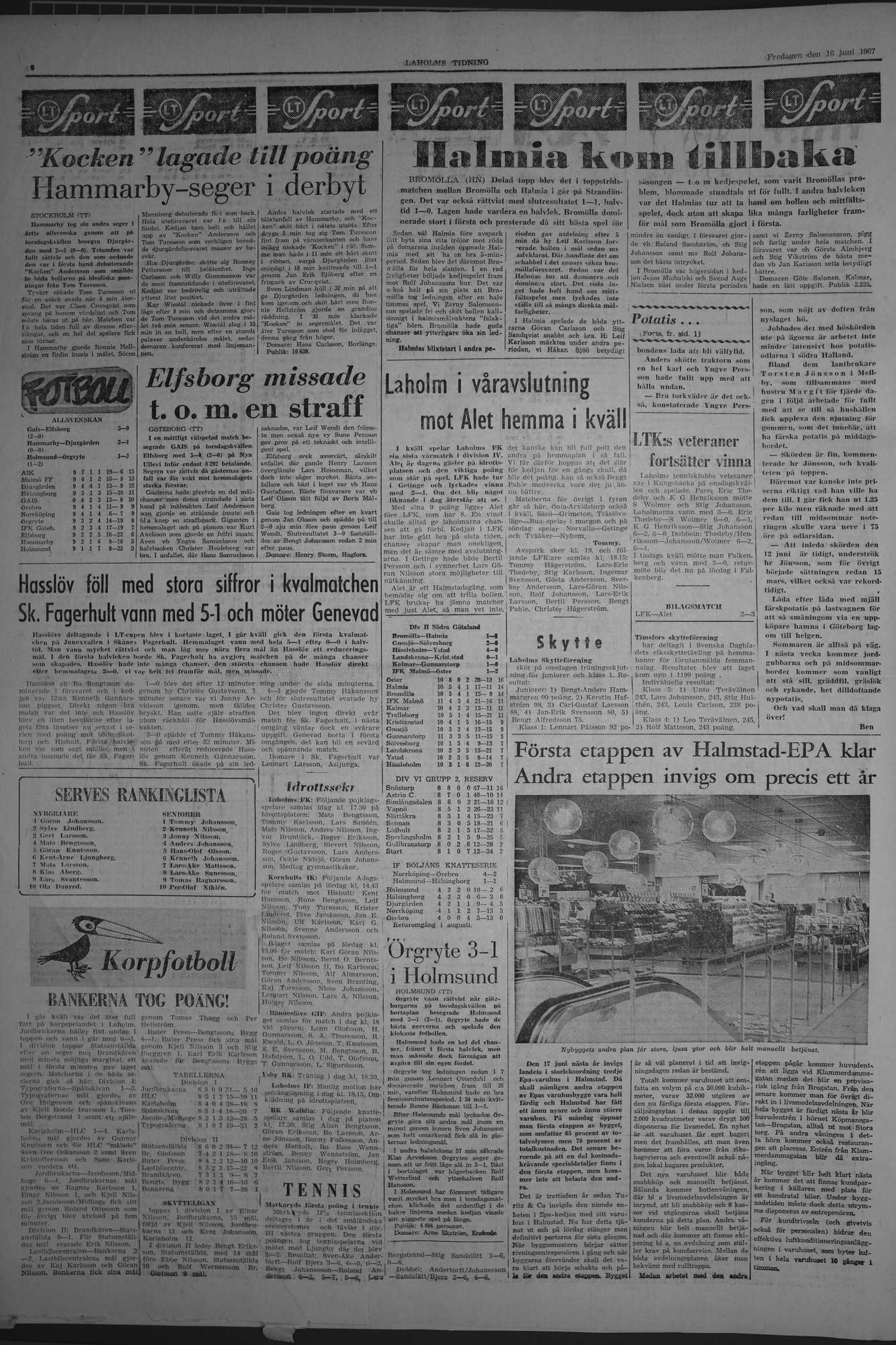 Laholms Tidning Fredag 16 juni 1967, sida 6