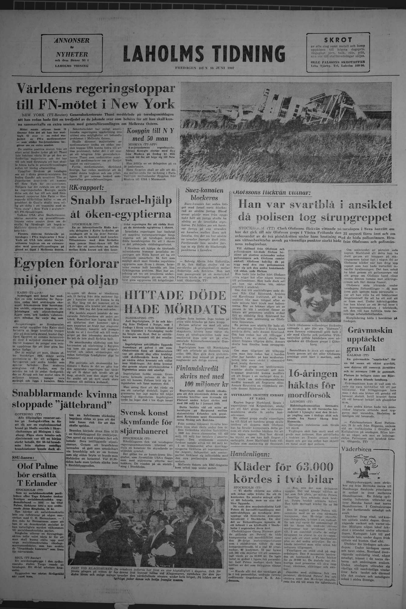 Laholms Tidning Fredag 16 juni 1967, sida 8