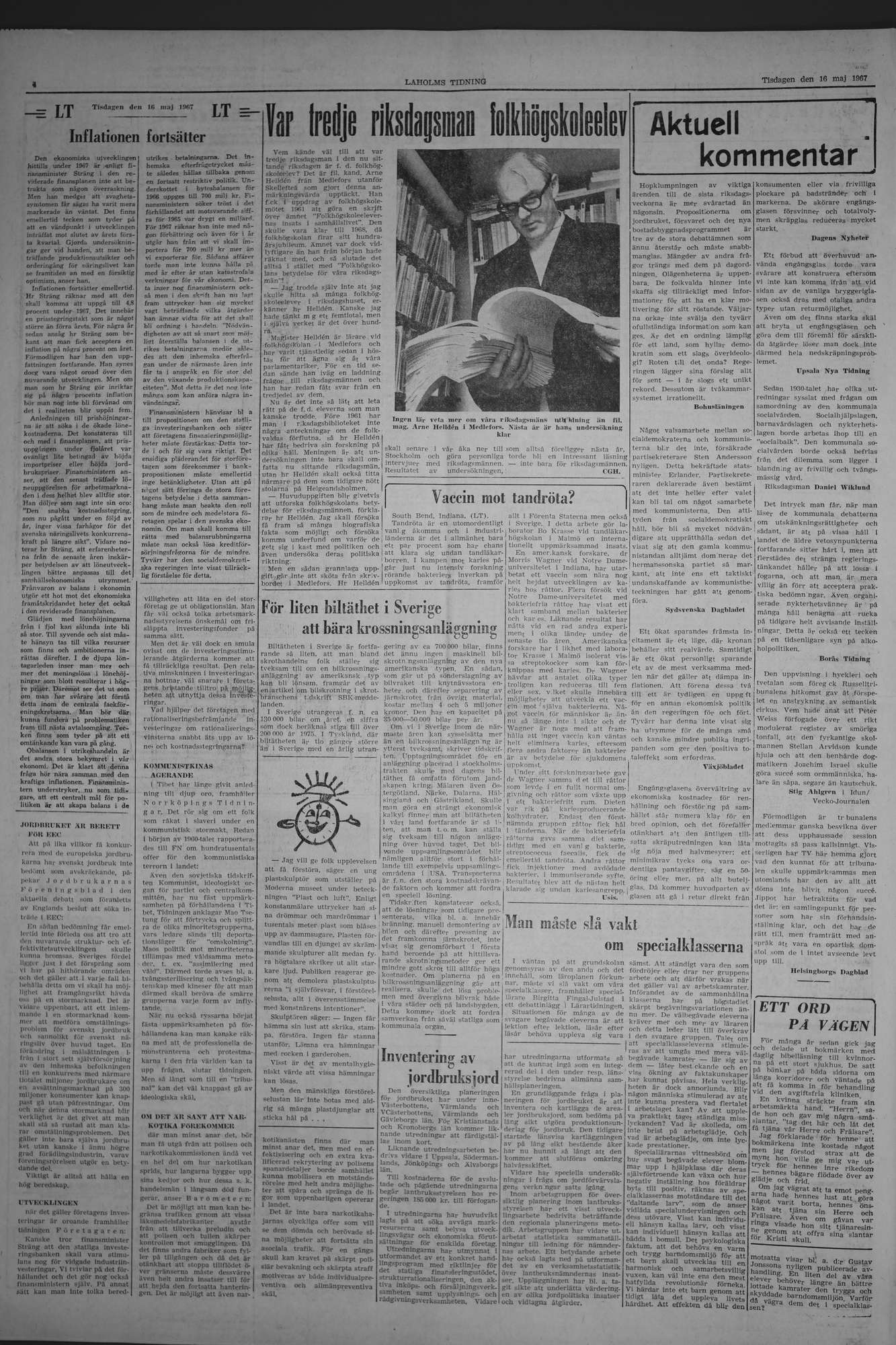 Laholms Tidning Tisdag 16 maj 1967, sida 4