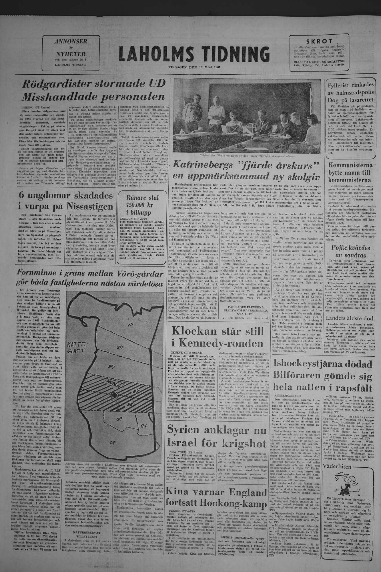 Laholms Tidning Tisdag 16 maj 1967, sida 8