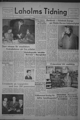 Förstasidan, Torsdag 16 november 1967