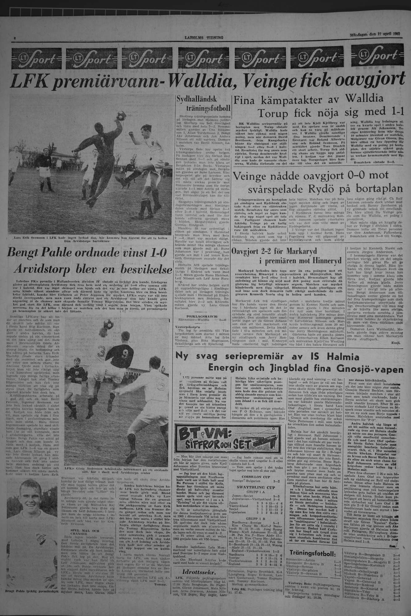 Laholms Tidning Måndag 17 april 1967, sida 6