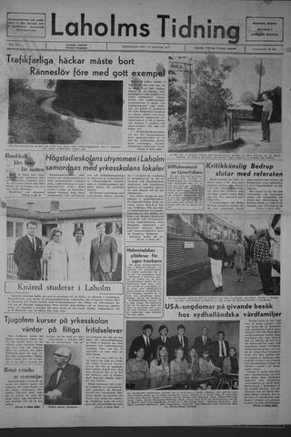 Förstasidan, Torsdag 17 augusti 1967