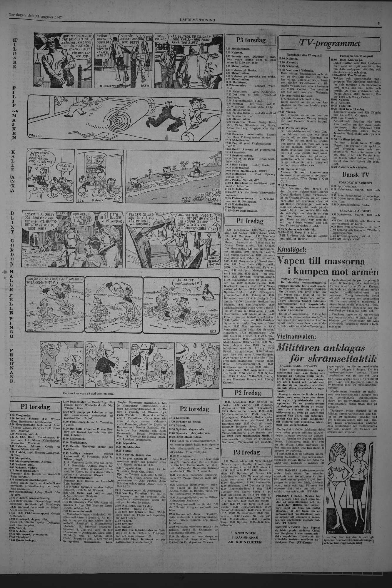 Laholms Tidning Torsdag 17 augusti 1967, sida 5