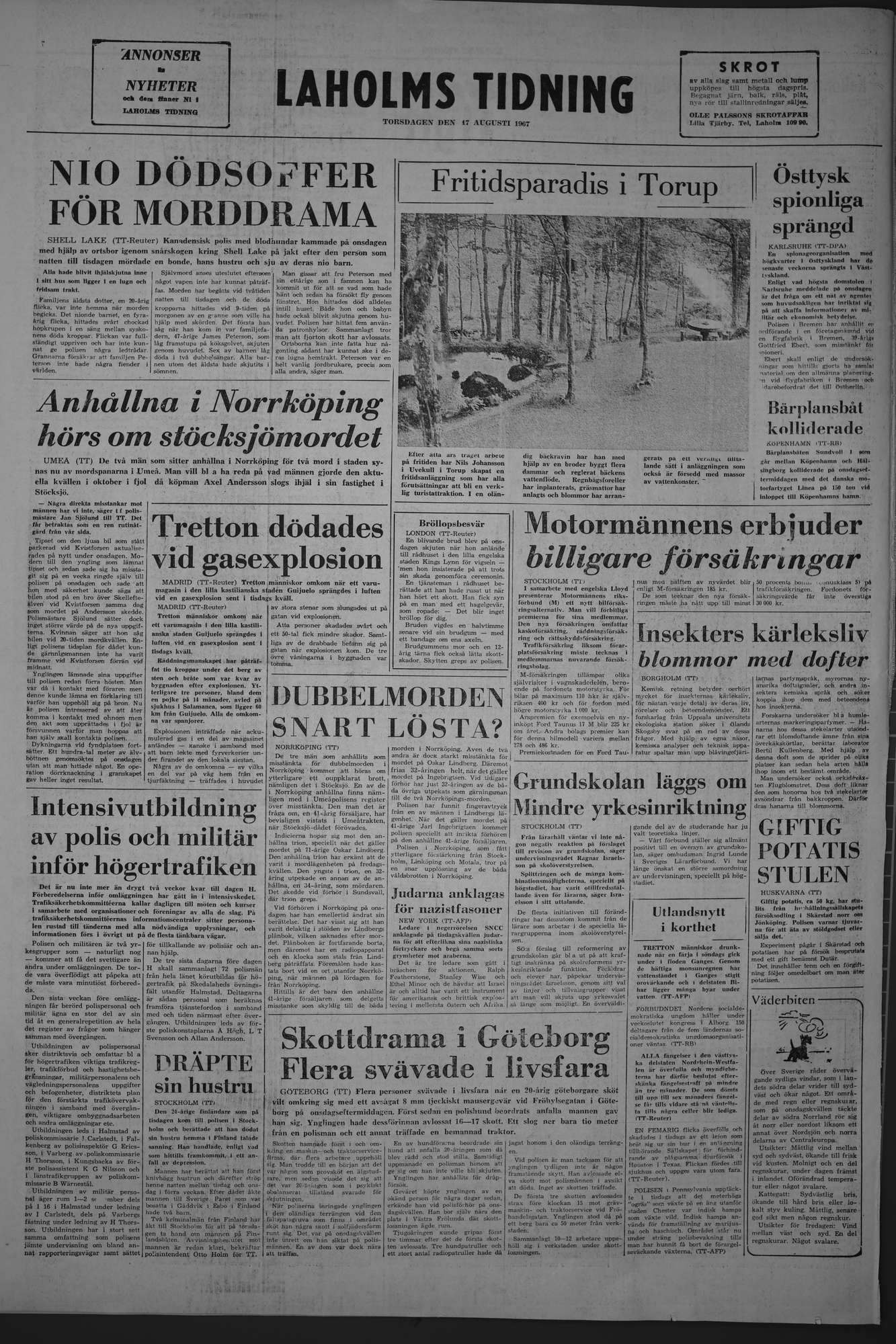 Laholms Tidning Torsdag 17 augusti 1967, sida 8