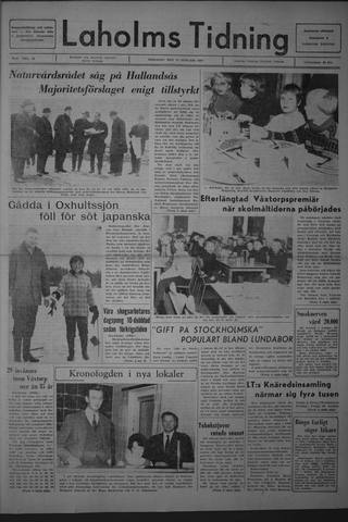 Förstasidan, Tisdag 17 januari 1967