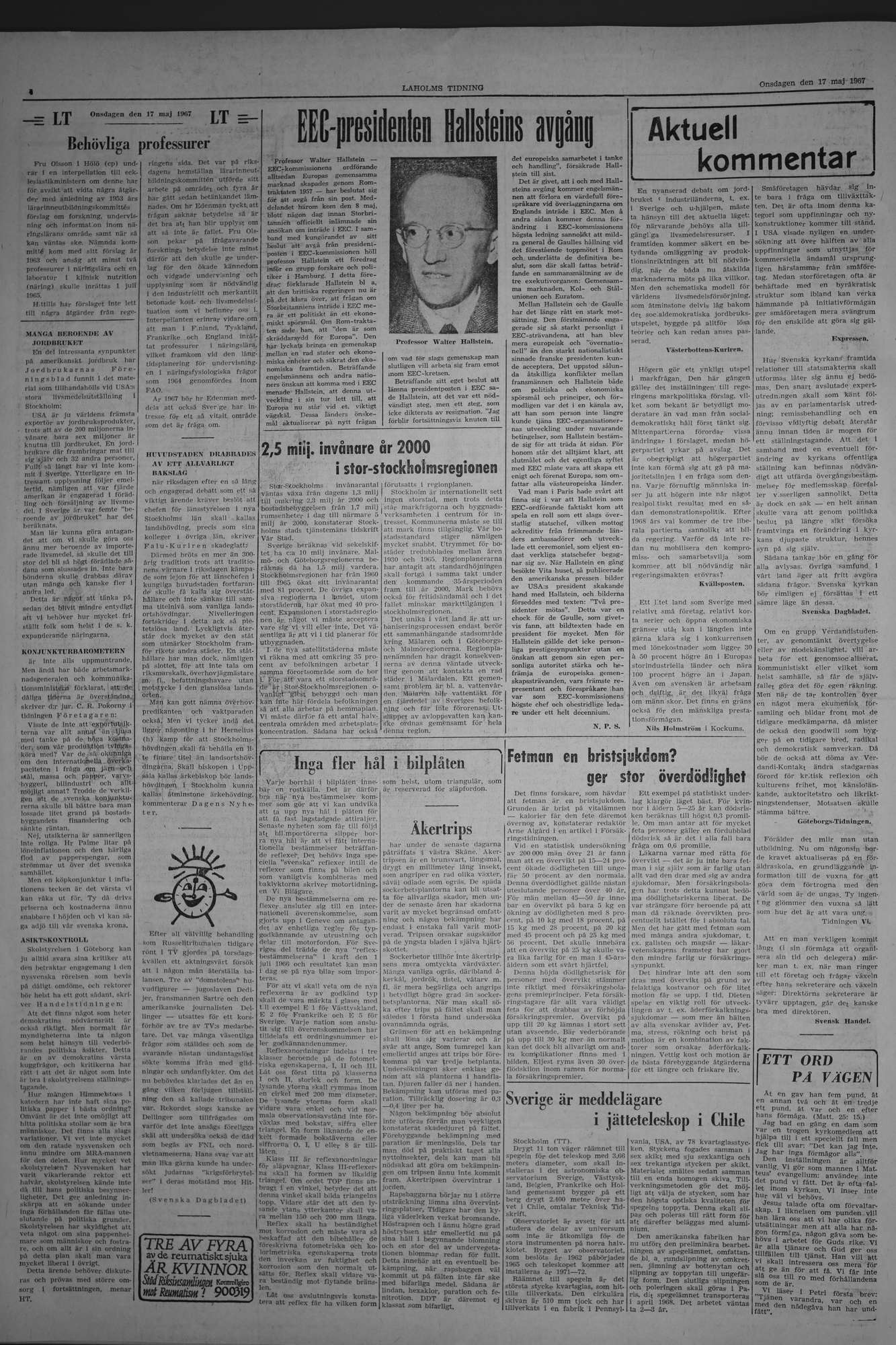 Laholms Tidning Onsdag 17 maj 1967, sida 4