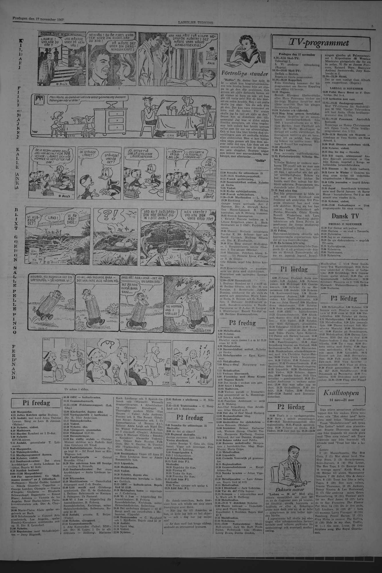 Laholms Tidning Fredag 17 november 1967, sida 5