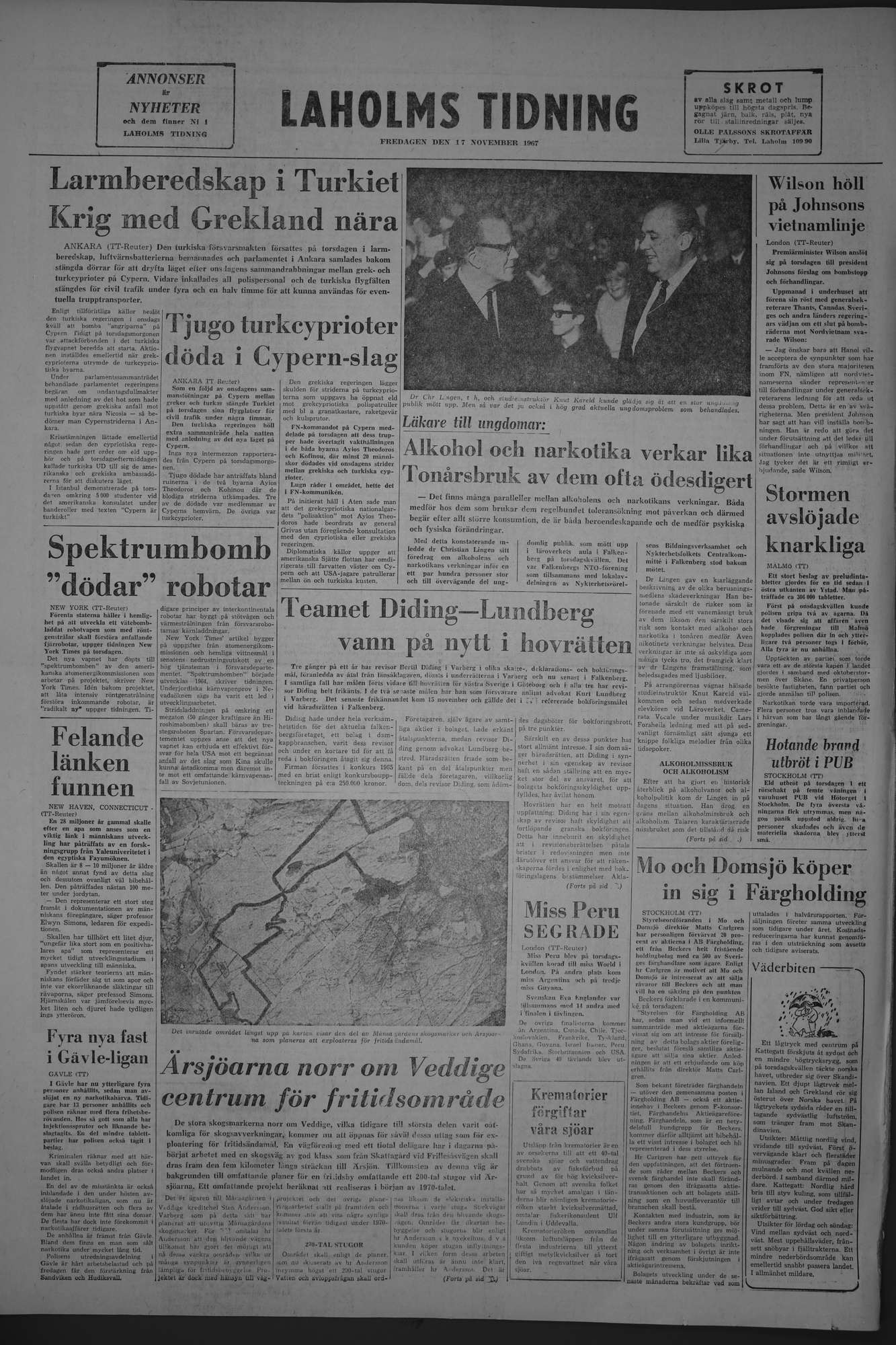 Laholms Tidning Fredag 17 november 1967, sida 8