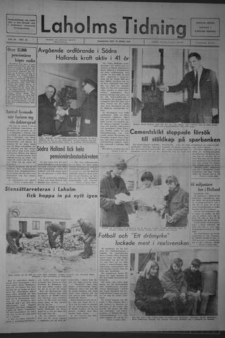 Förstasidan, Tisdag 18 april 1967