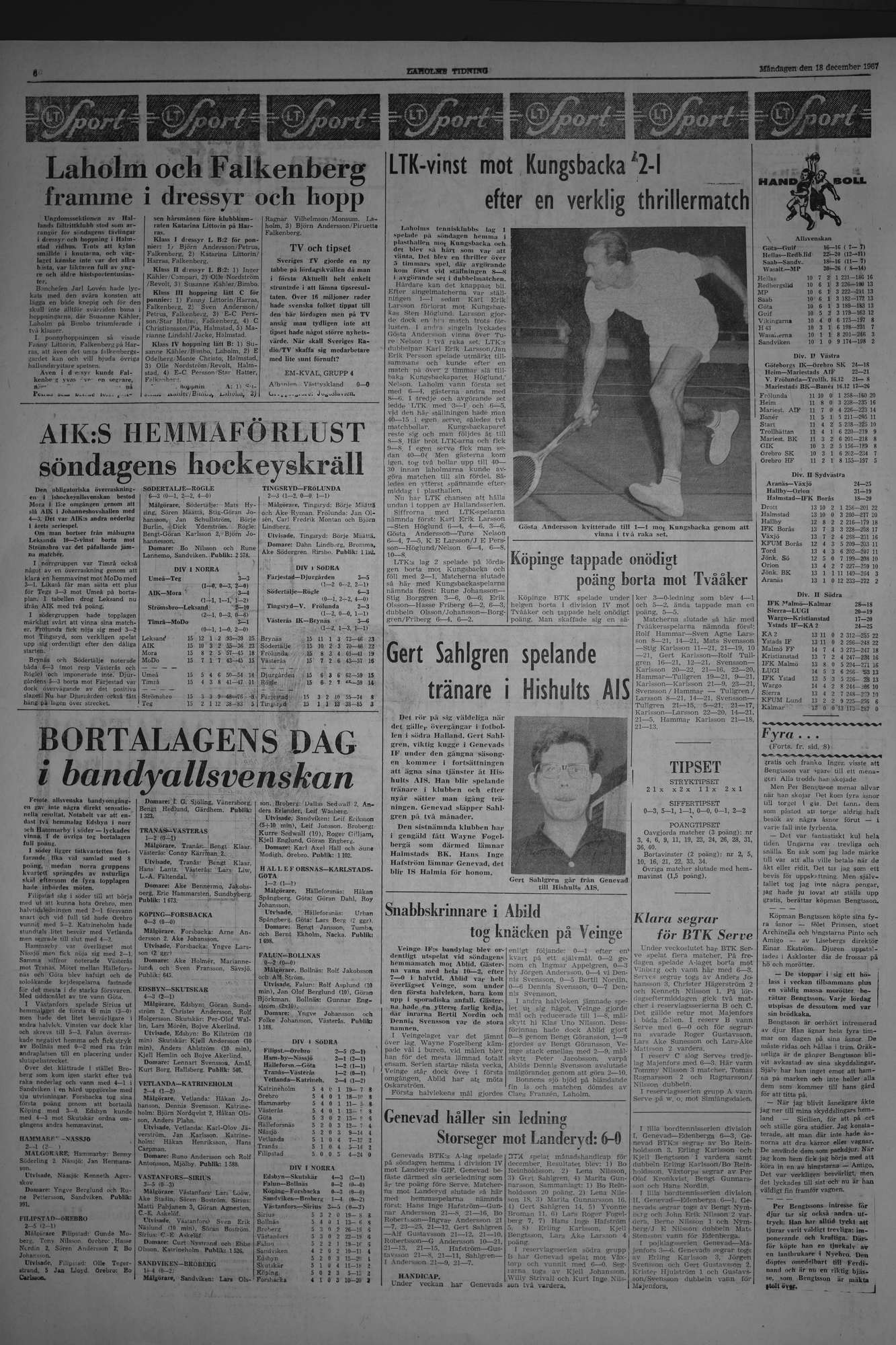 Laholms Tidning Måndag 18 december 1967, sida 6