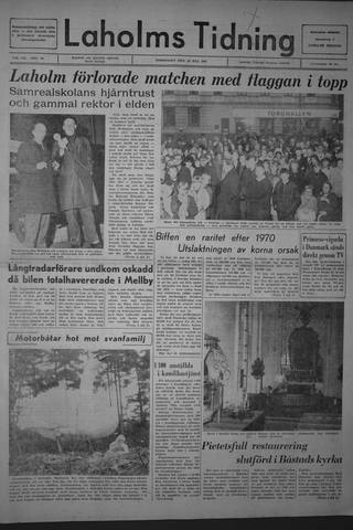 Förstasidan, Torsdag 18 maj 1967