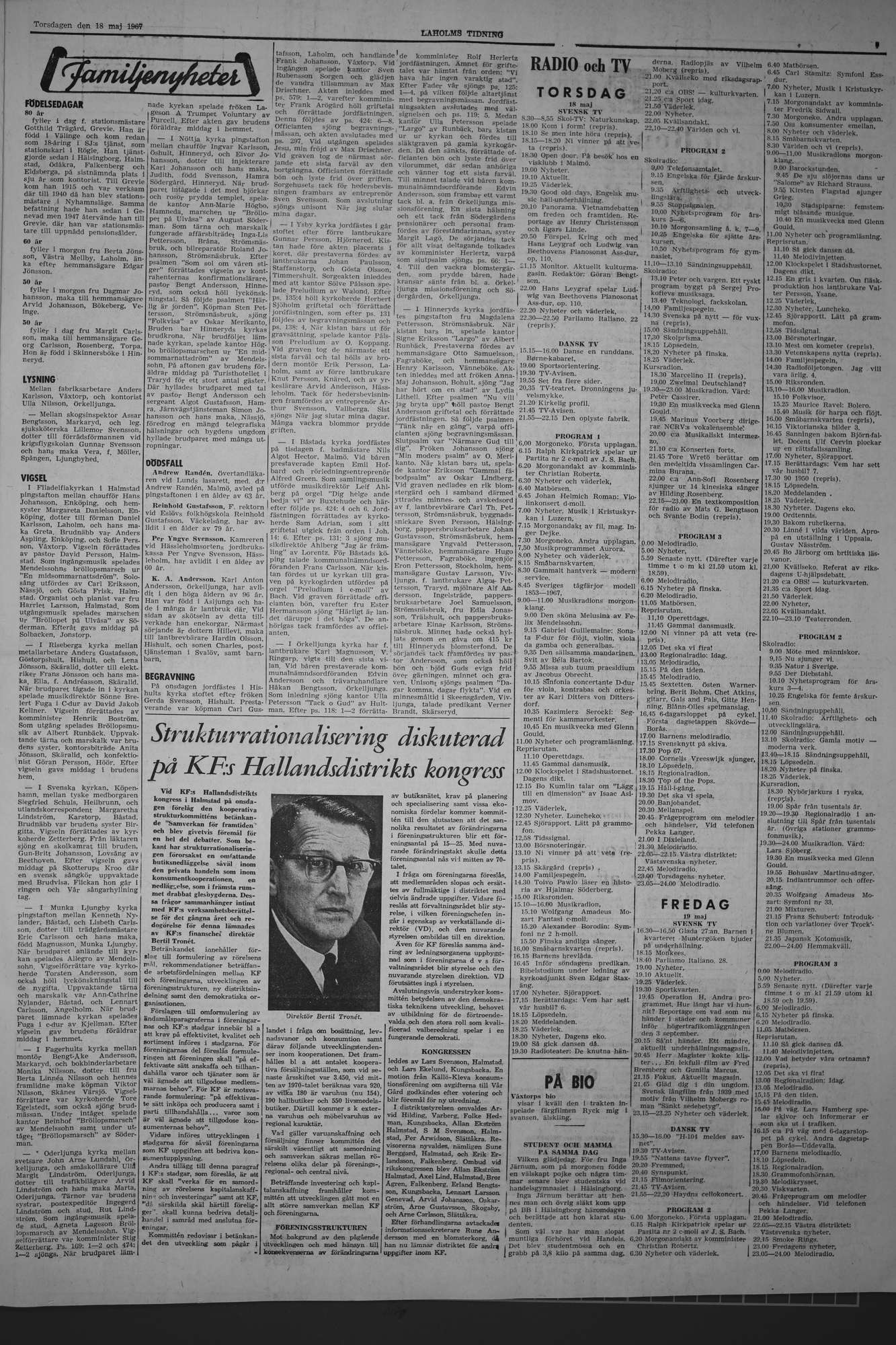 Laholms Tidning Torsdag 18 maj 1967, sida 7