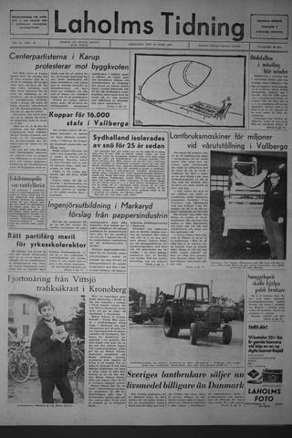 Förstasidan, Lördag 18 mars 1967