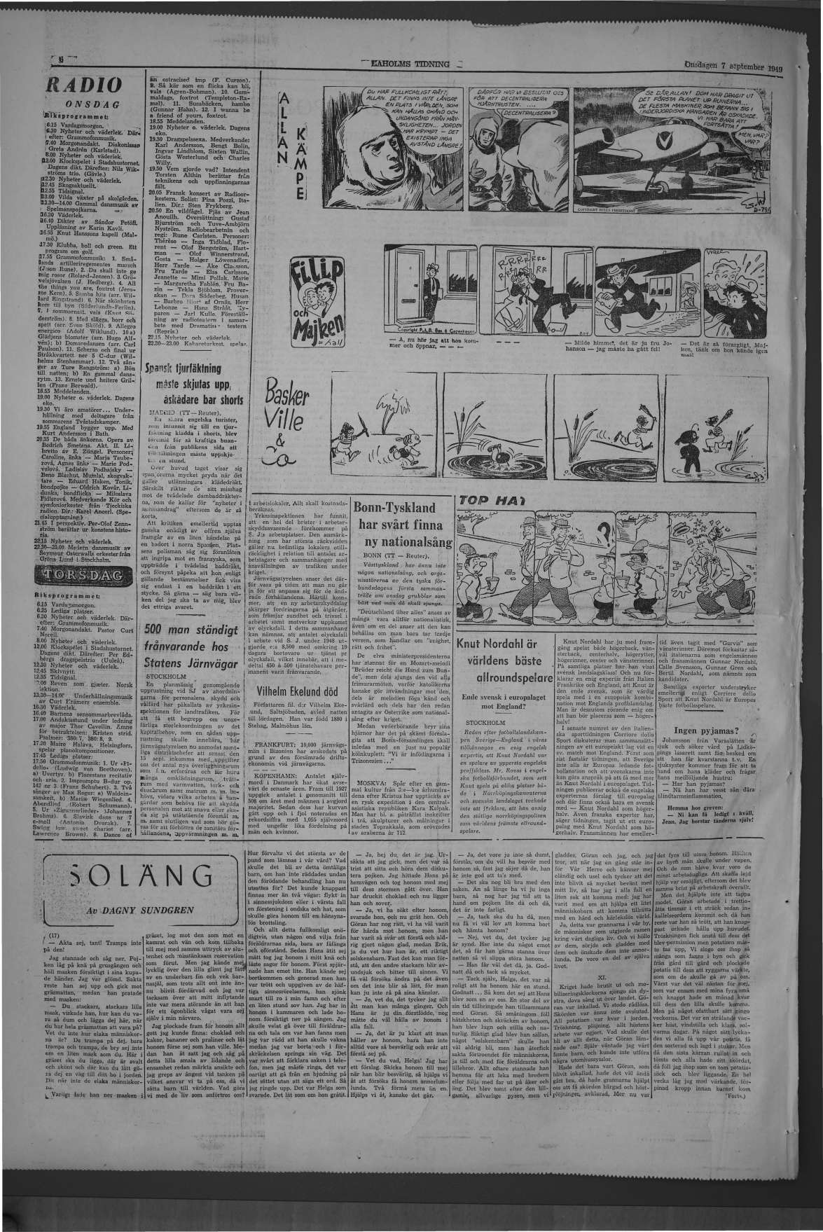 Laholms Tidning Onsdag 7 september 1949, sida 6