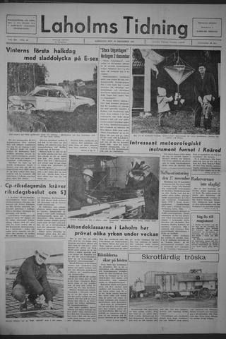 Förstasidan, Lördag 18 november 1967