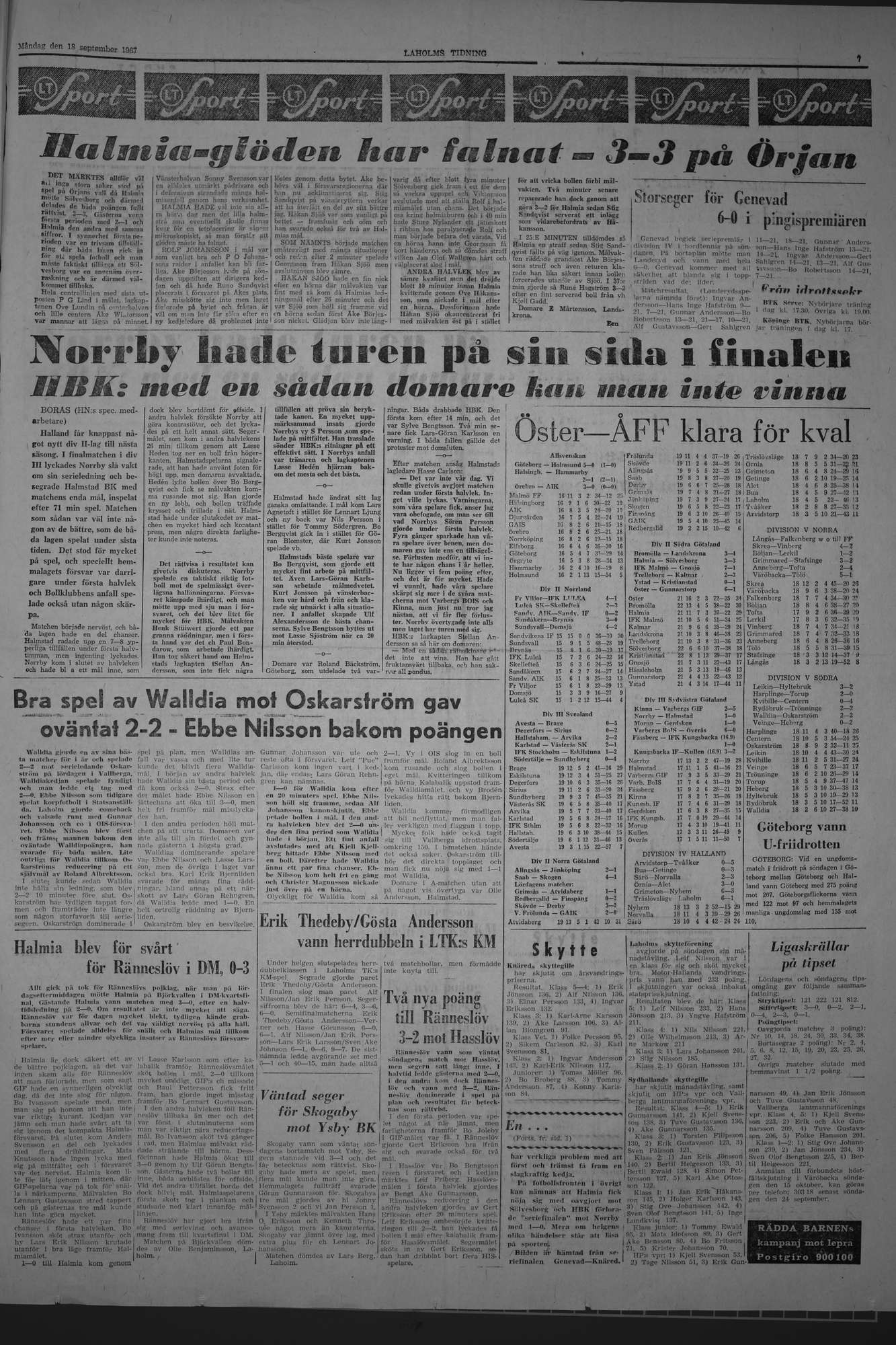 Laholms Tidning Måndag 18 september 1967, sida 7