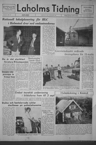 Förstasidan, Lördag 19 augusti 1967