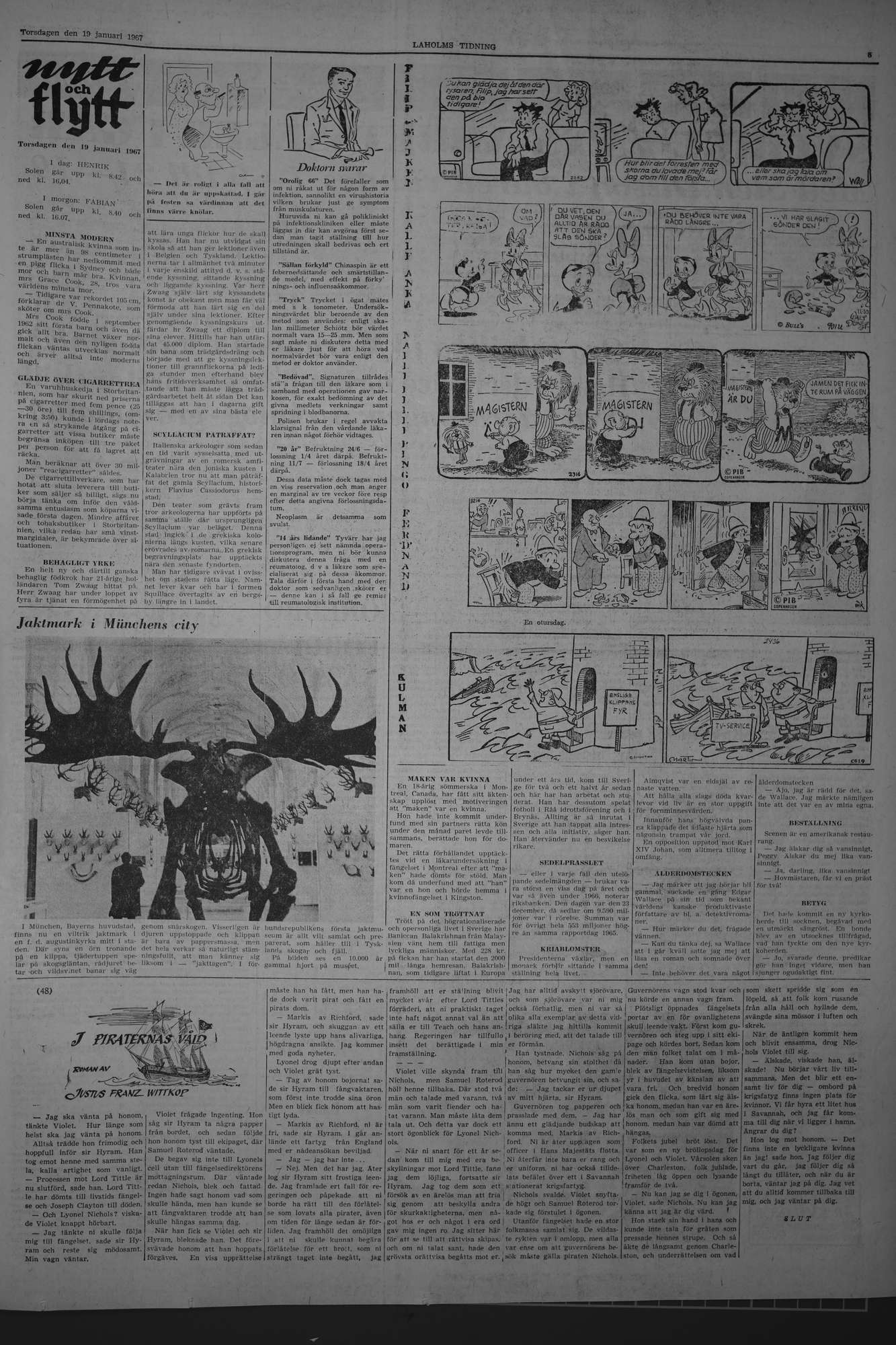 Laholms Tidning Torsdag 19 januari 1967, sida 5