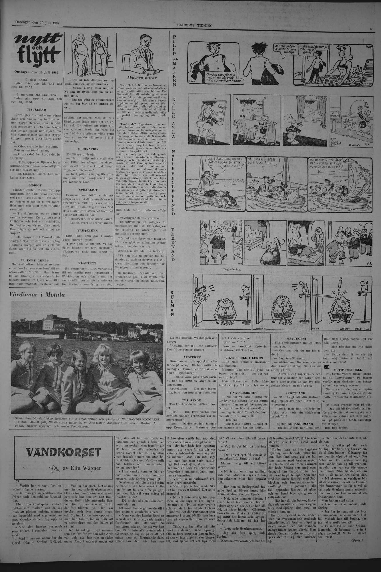 Laholms Tidning Onsdag 19 juli 1967, sida 5