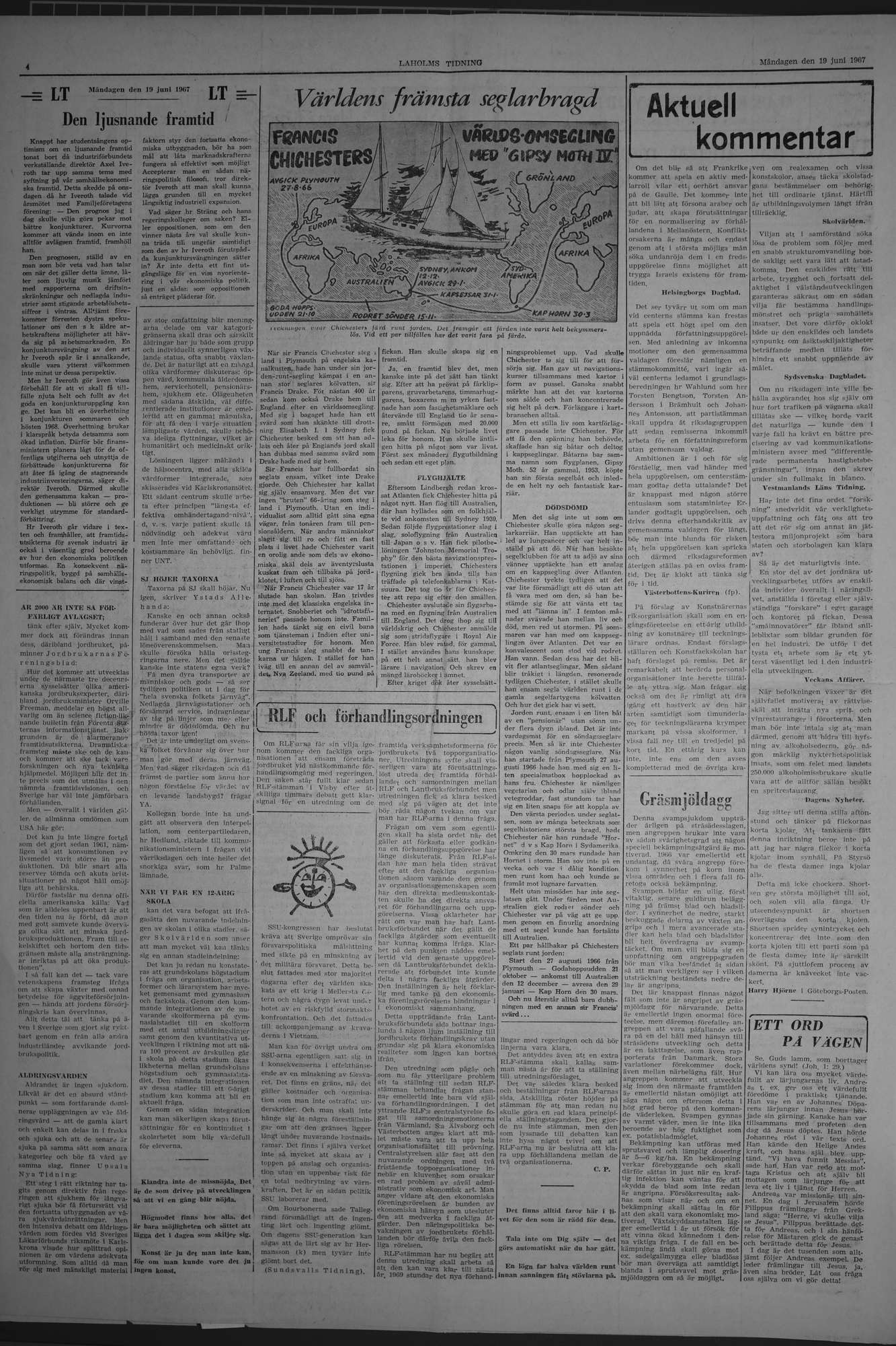 Laholms Tidning Måndag 19 juni 1967, sida 4