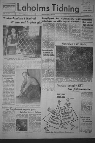 Förstasidan, Fredag 19 maj 1967