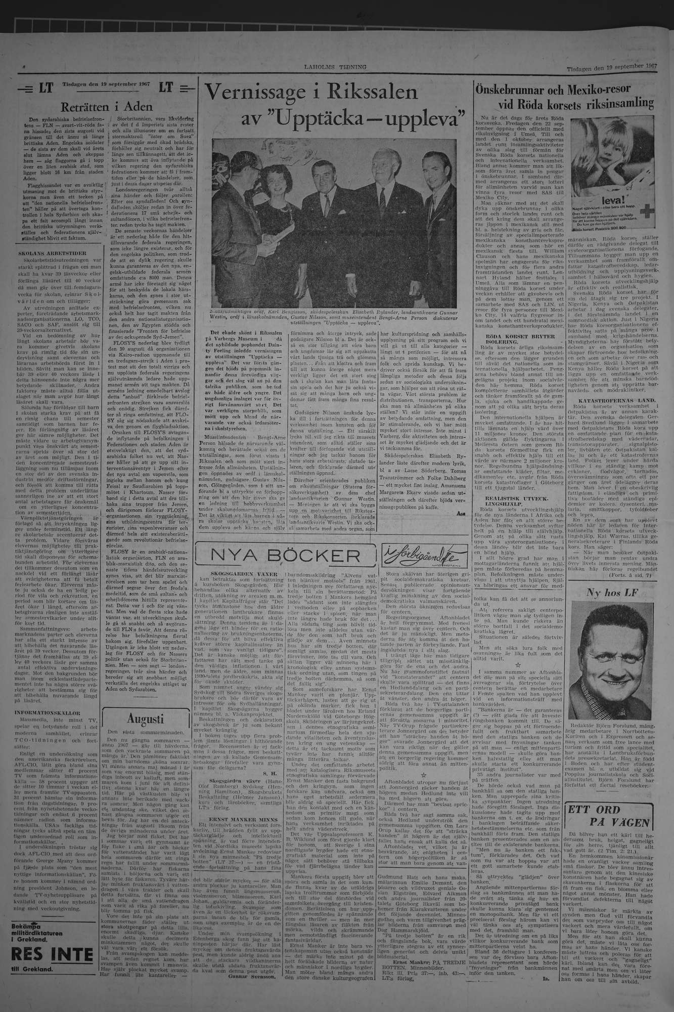 Laholms Tidning Tisdag 19 september 1967, sida 4