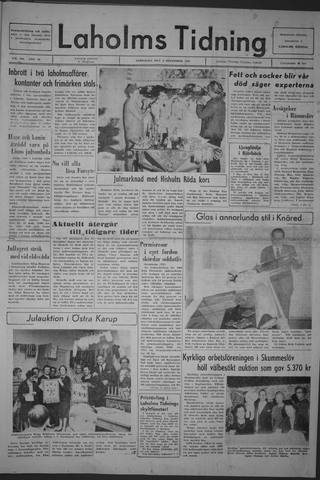 Förstasidan, Lördag 2 december 1967