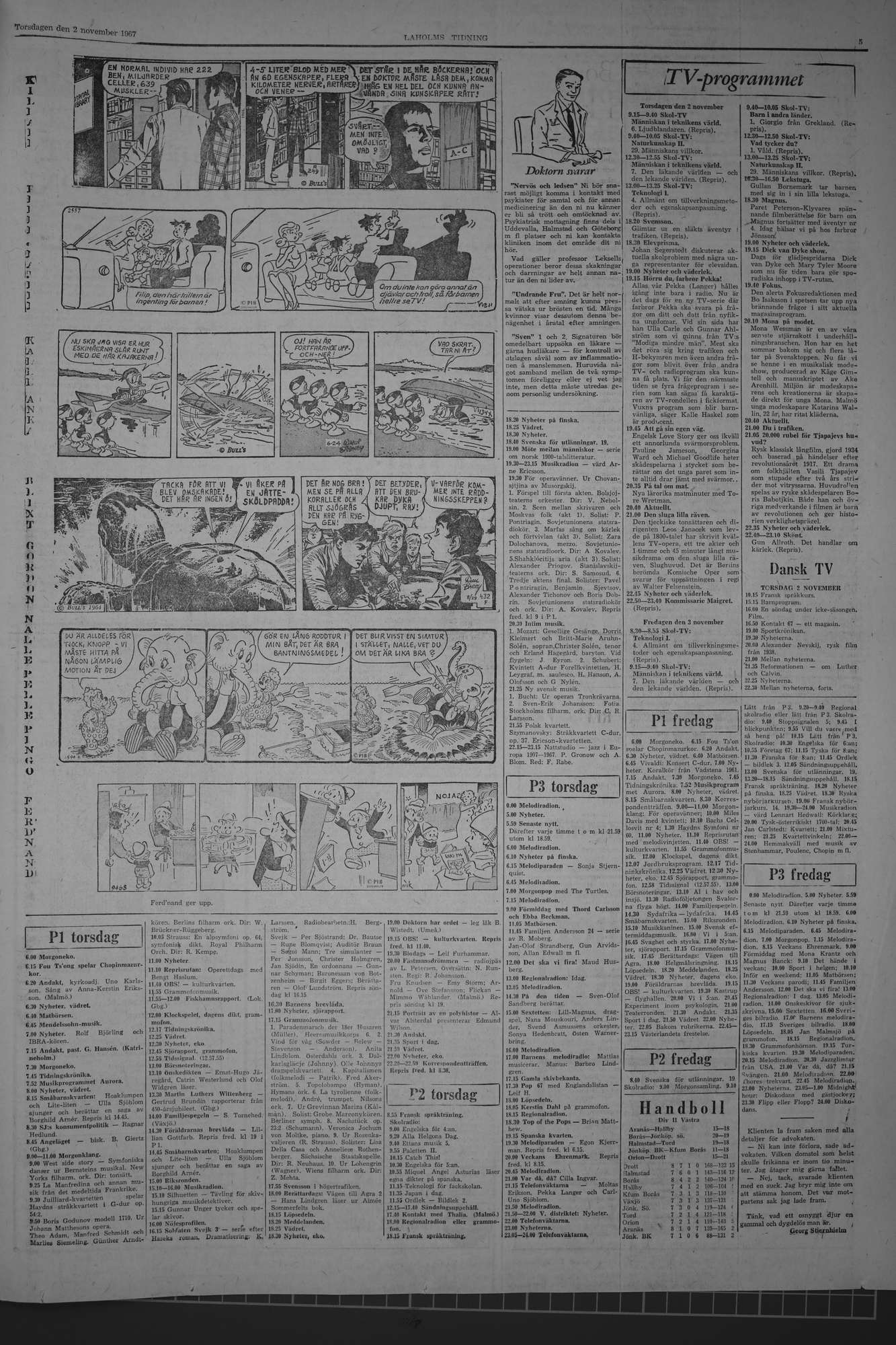 Laholms Tidning Torsdag 2 november 1967, sida 5
