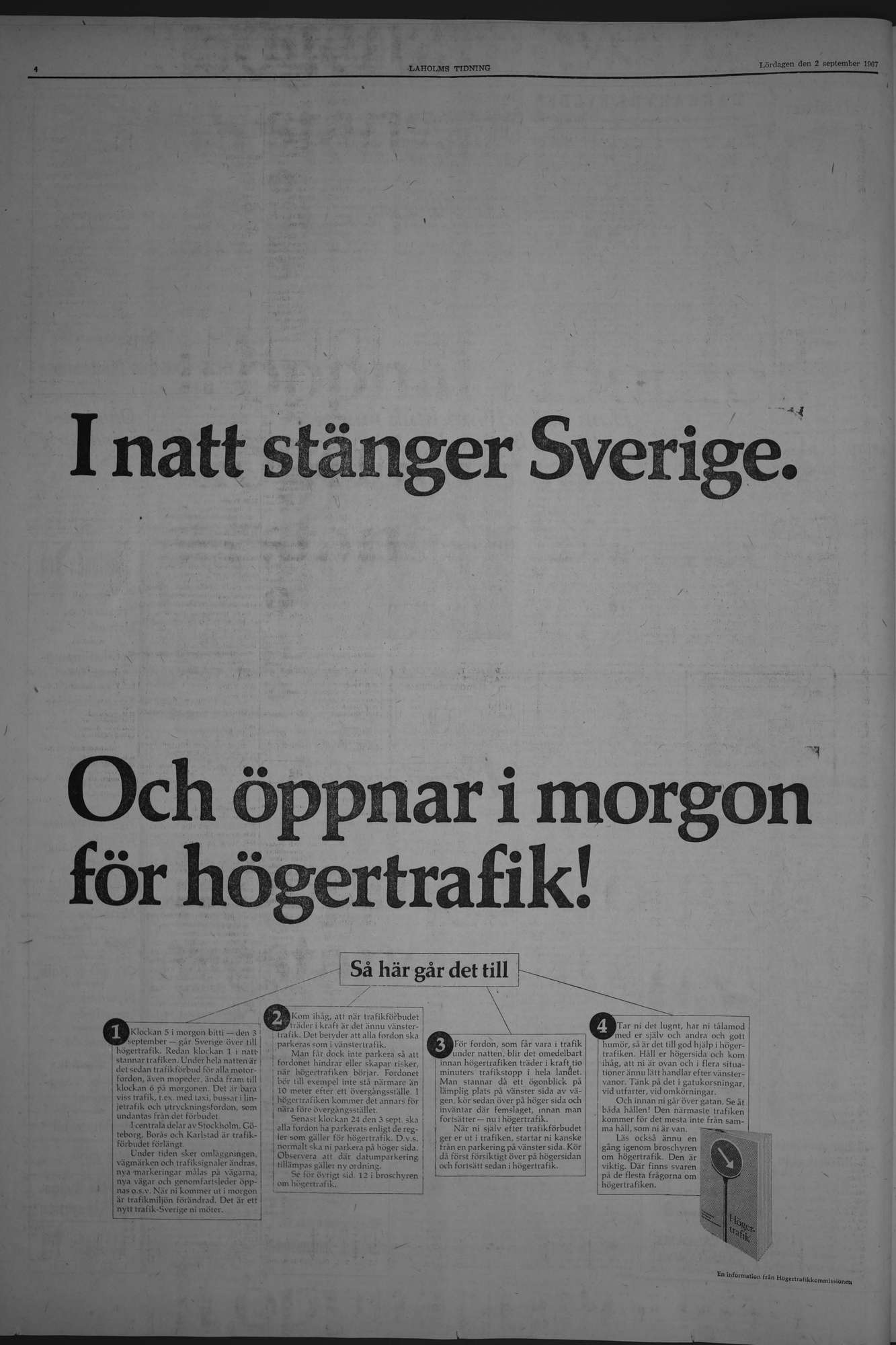 Laholms Tidning Lördag 2 september 1967, sida 4