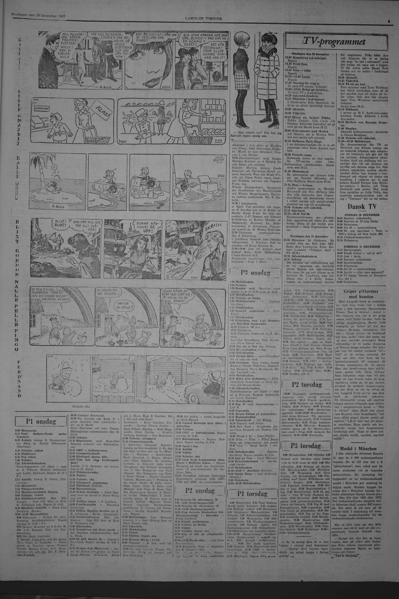 Laholms Tidning Onsdag 20 december 1967, sida 5