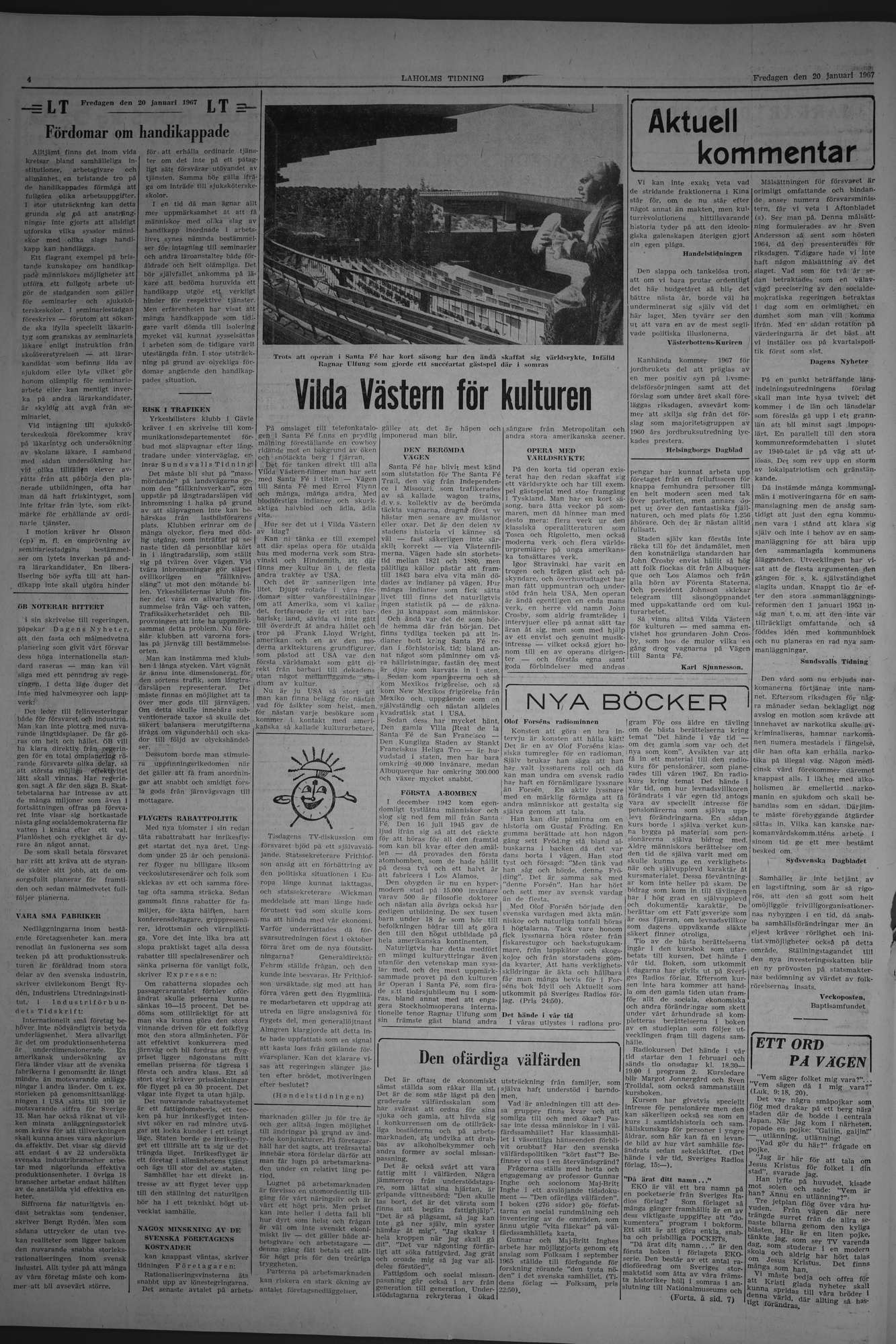 Laholms Tidning Fredag 20 januari 1967, sida 4