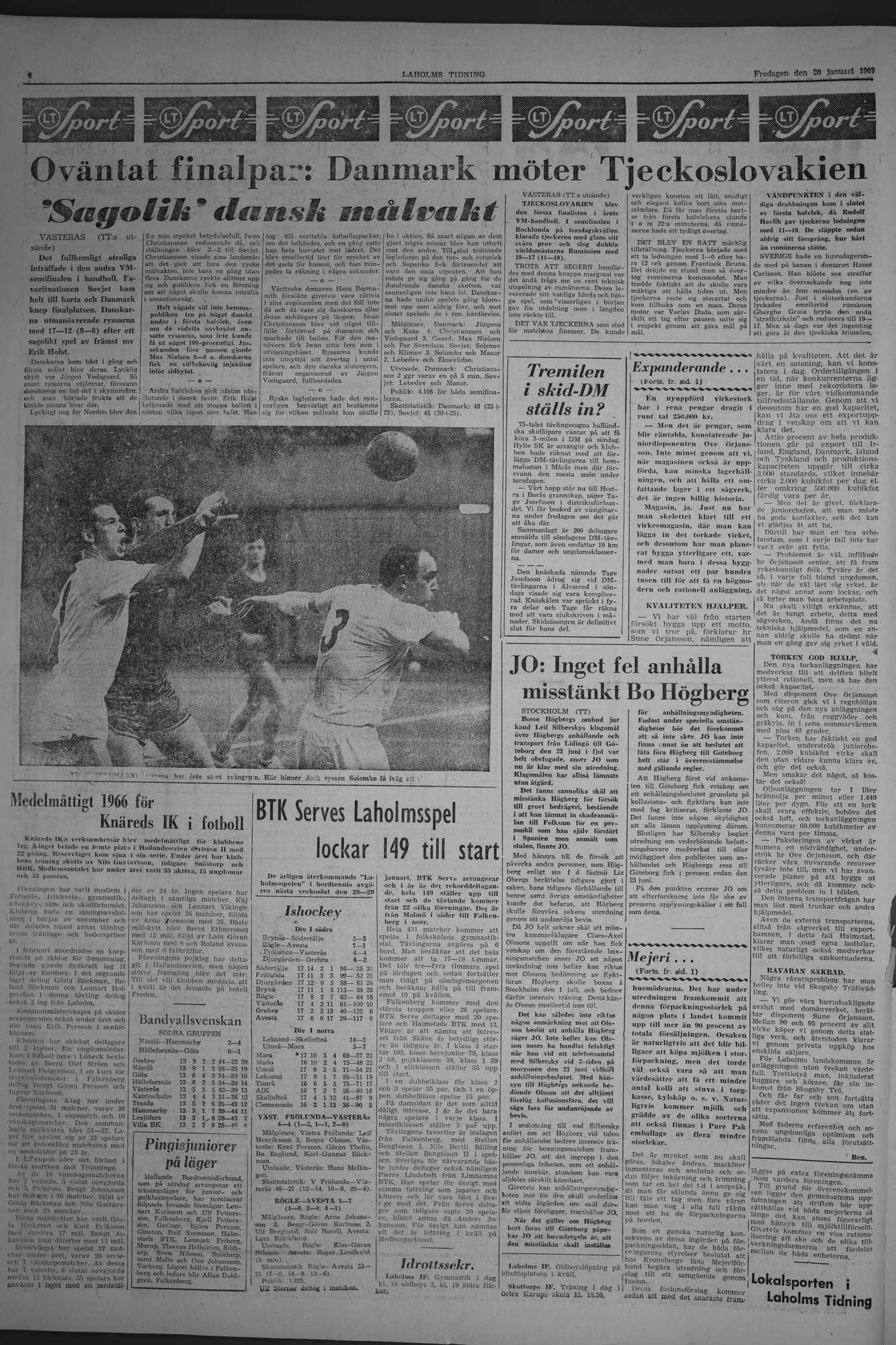 Laholms Tidning Fredag 20 januari 1967, sida 6