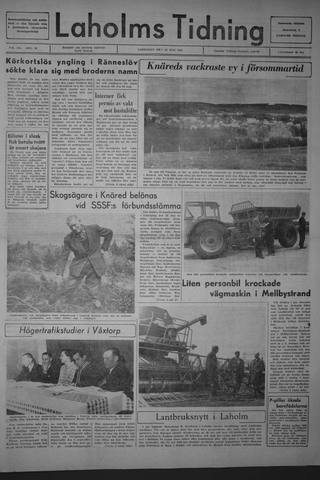 Förstasidan, Lördag 20 maj 1967