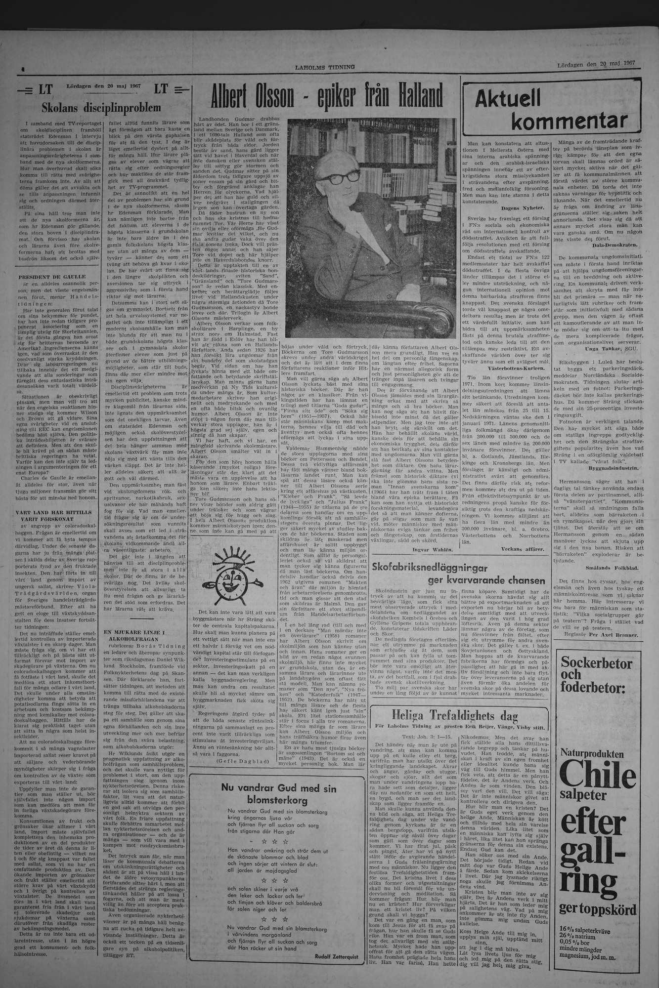 Laholms Tidning Lördag 20 maj 1967, sida 4