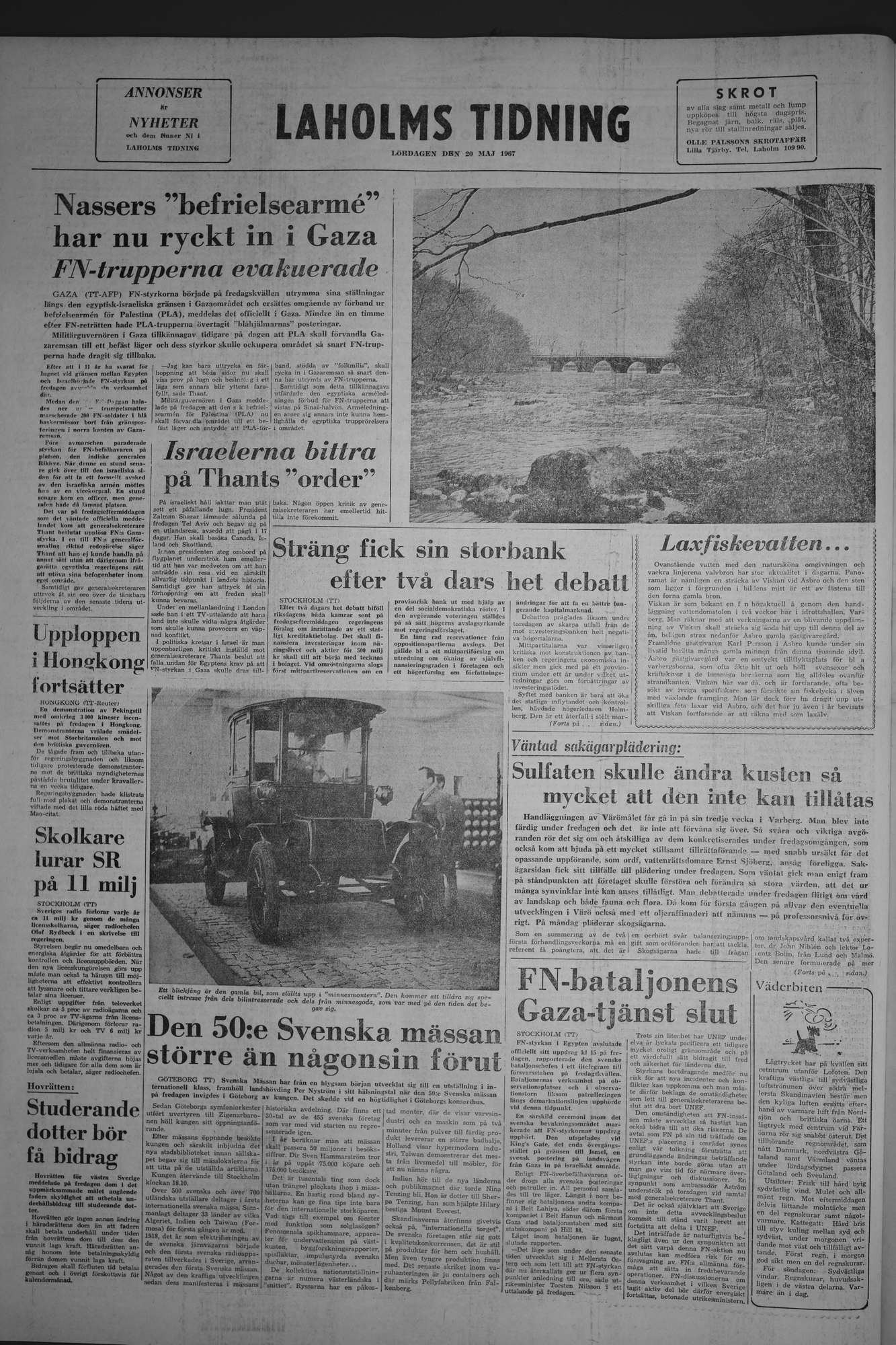 Laholms Tidning Lördag 20 maj 1967, sida 8
