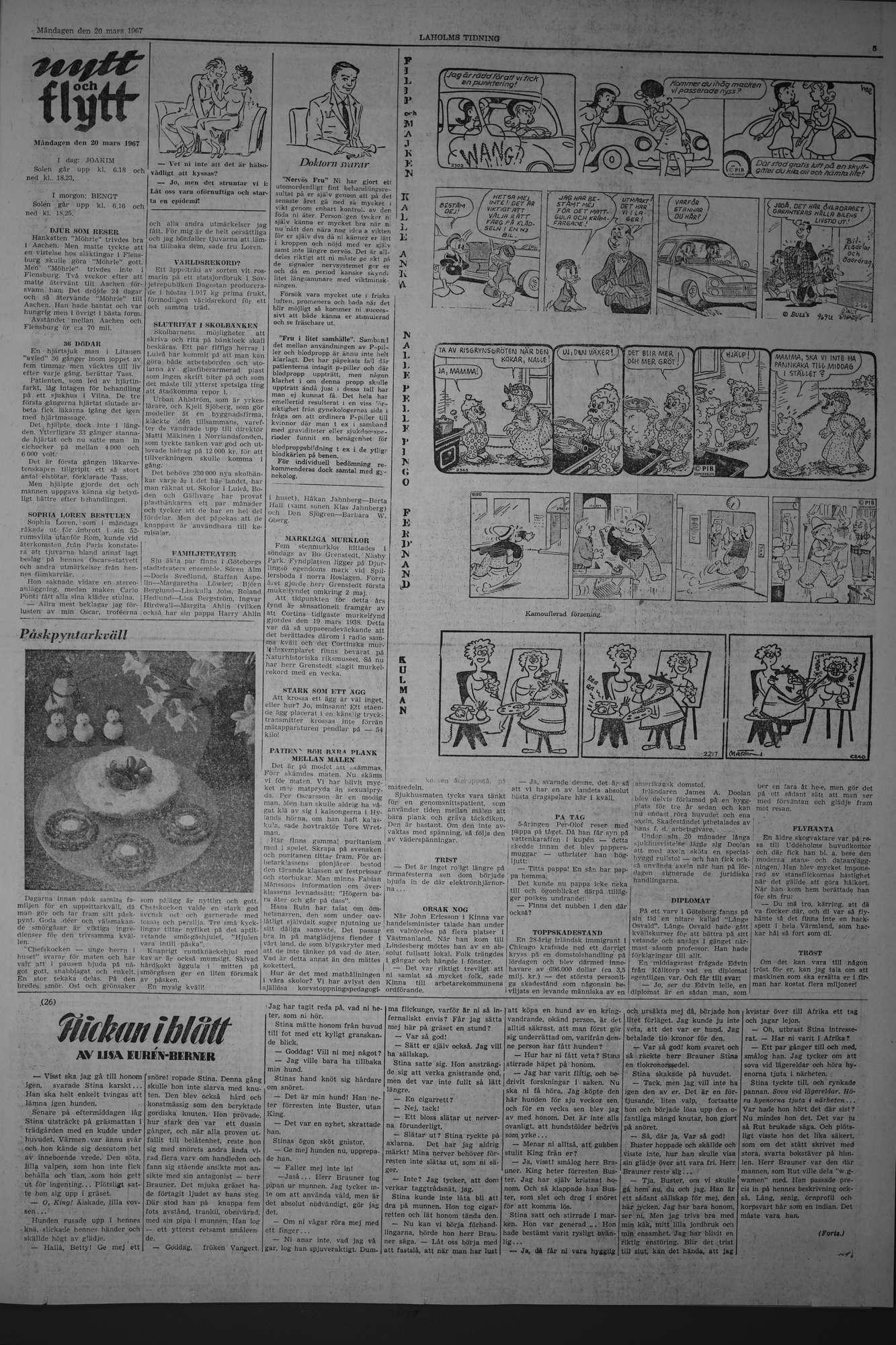 Laholms Tidning Måndag 20 mars 1967, sida 5