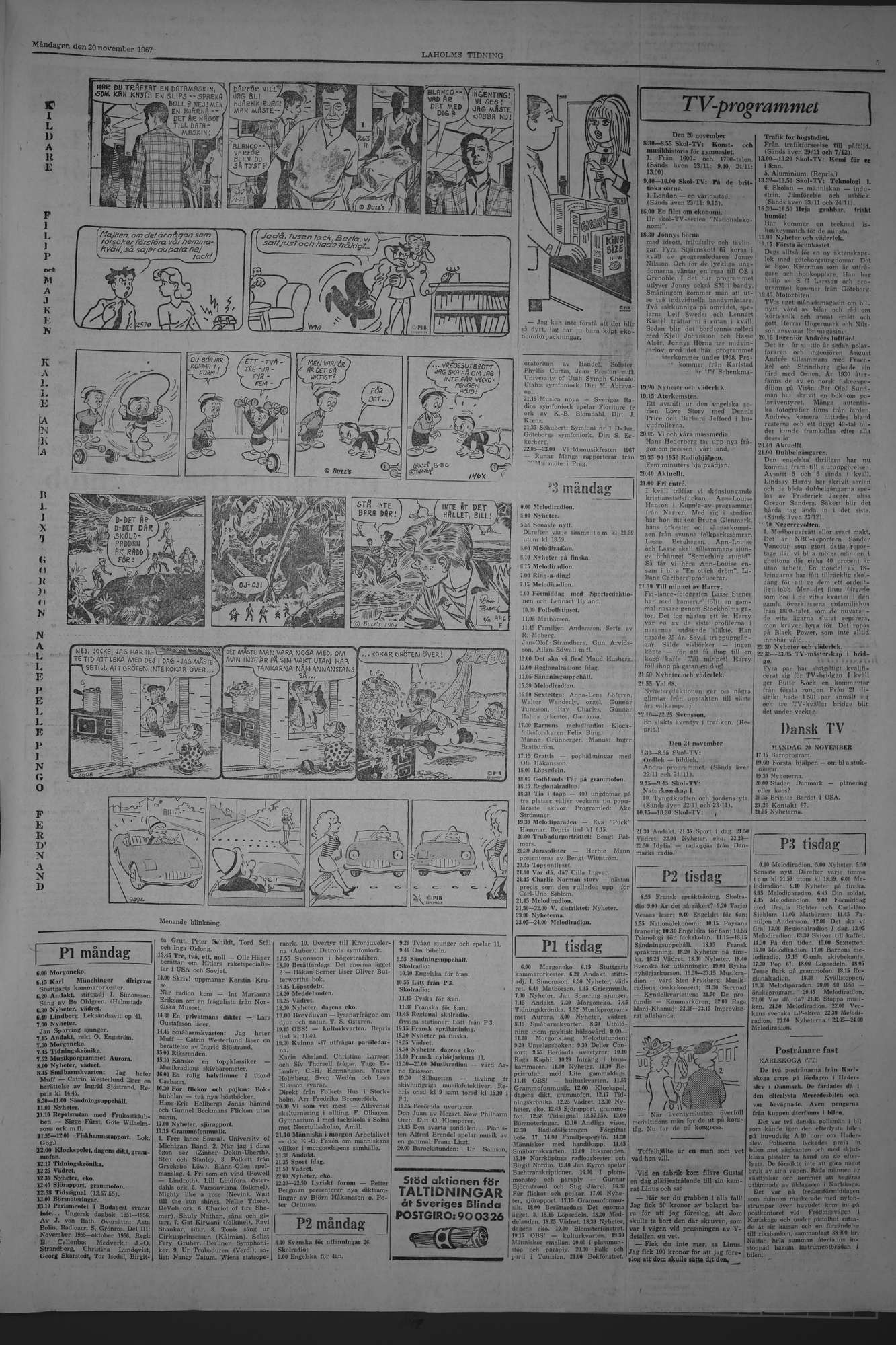 Laholms Tidning Måndag 20 november 1967, sida 5